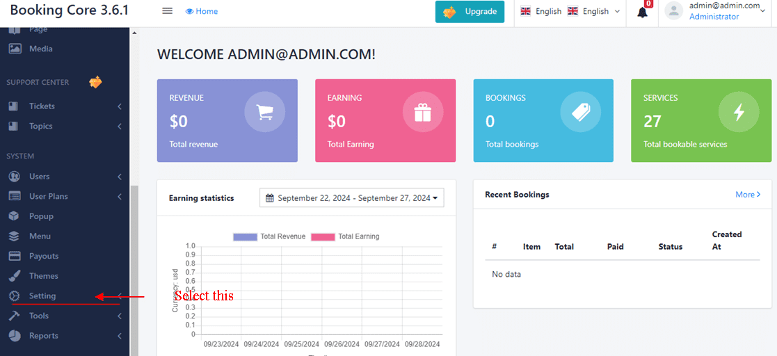 Booking Core Integration MsgBucket